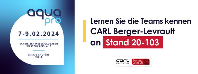 (Schweiz) Entdecken Sie CARL Source Factory CMMS auf der Aqua Pro Messe